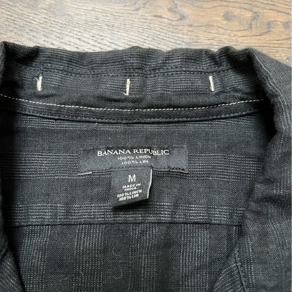 Black Banana Republic Linen Shirt - Picture 12 of 16